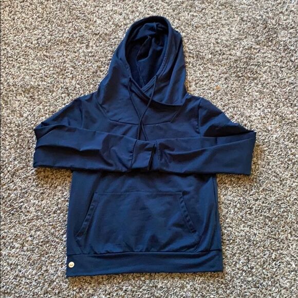 Senita Athletics Cali Hoodie Navy Pullover Size Medium - Picture 2 of 7